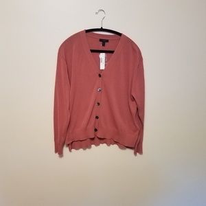 NWT J.Crew Summerweight V-Neck Cardigan Size M